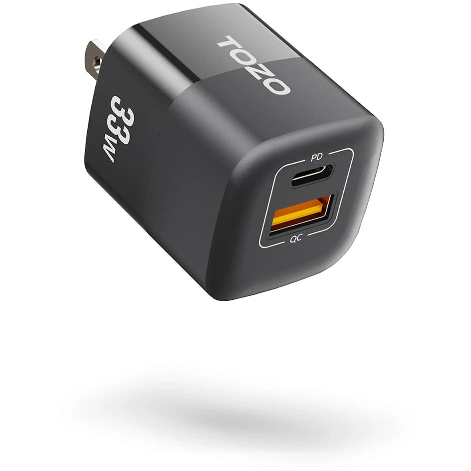 TOZO C3 USB C 33W adattatore di alimentazione PD a ricarica rapida (cavo non incluso)