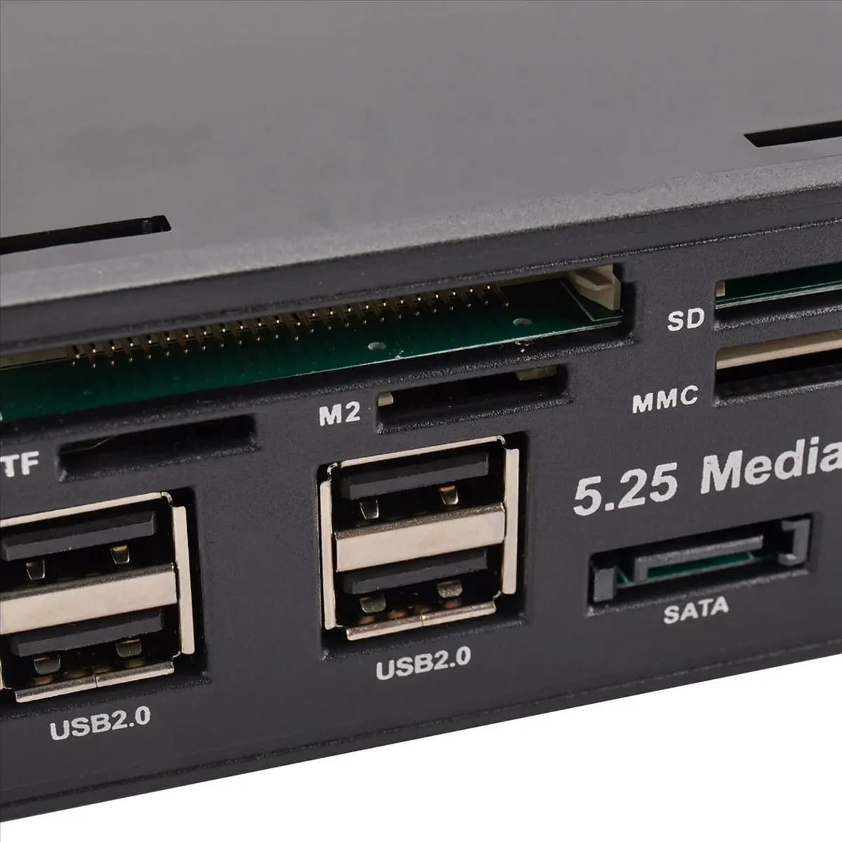 Stable - 2 pieces from 5.25 inch USB 3.0 front panel PC USB 3.0/2.0 Hub E-Sata Sata Multiple audio card reader
