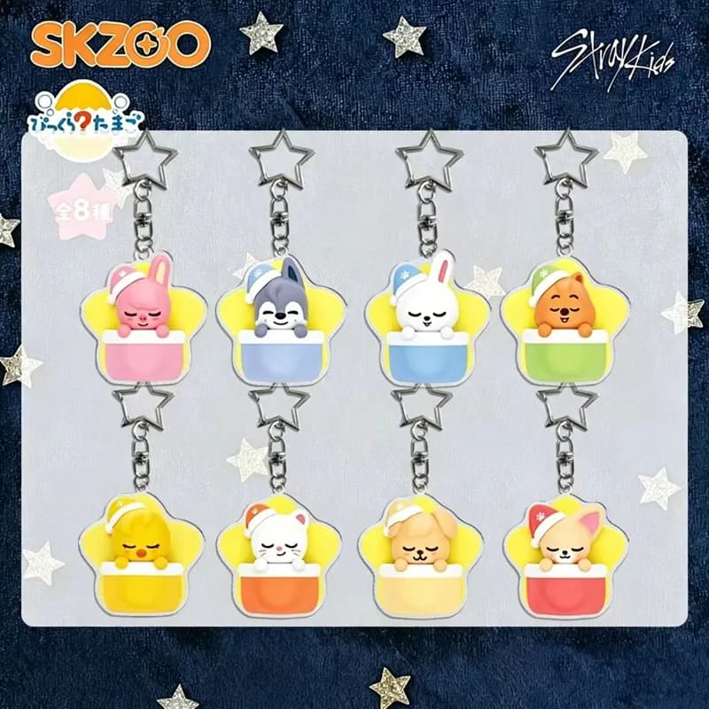 SKZOO Stray Kids New Style Sleepy Time Periphery Acrylic Keychain Backpack Ornament Felix HyunJin Jisung Jeongin Lee Know Chan