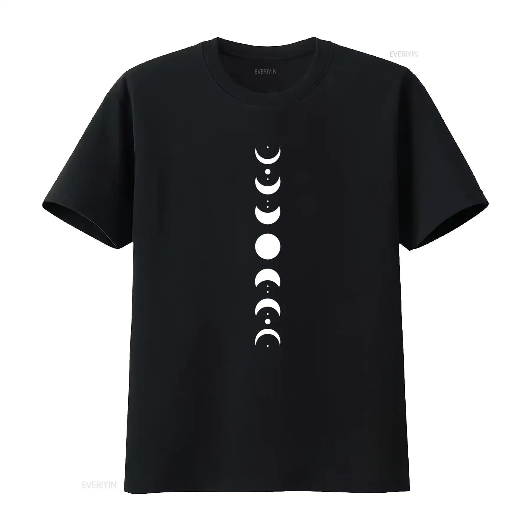 Stages of the lunar phase of the star of the astronomy Women's elegant T-shirt perfect for every vintage washed occasion