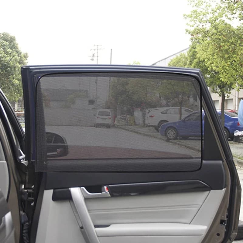1Pc Summer Protection Window Film Mesh Sun Visor Magnetic Car Sun Shade UV Protection Curtain For Car Window