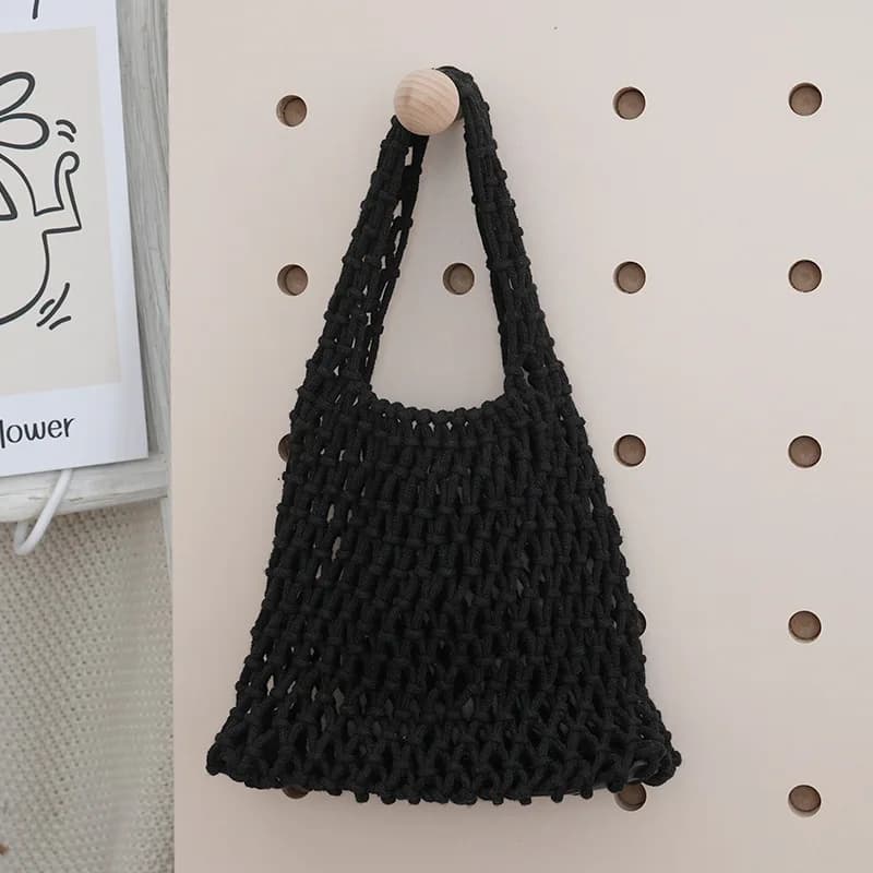 Hollow Out Woven Handbag Women, With A Niche Design And Versatile Vacation Style Tote Bag.It Can Easily Hold Small Items Such As Mobile Phones, Tissues, Lipstick, Etc., Meeting Daily Travel Needs.It's A Thoughtful My Best Friend. 0BCB