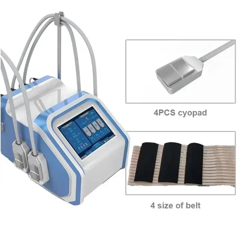Weight loss plate for cellulite removal with non-invasive Cyro 4 cooling bearings with home SPA machine