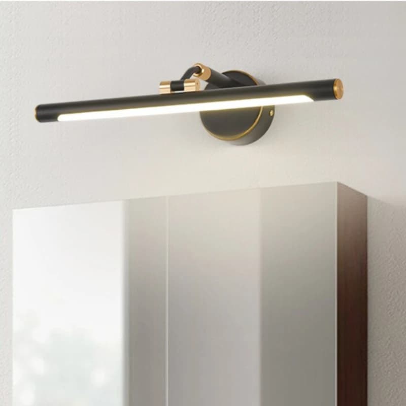 Lampada da parete moderna a LED per specchio da bagno, retrattile, minimalista, per trucco, illuminazione per camera da letto, soggiorno, applique da parete per interni