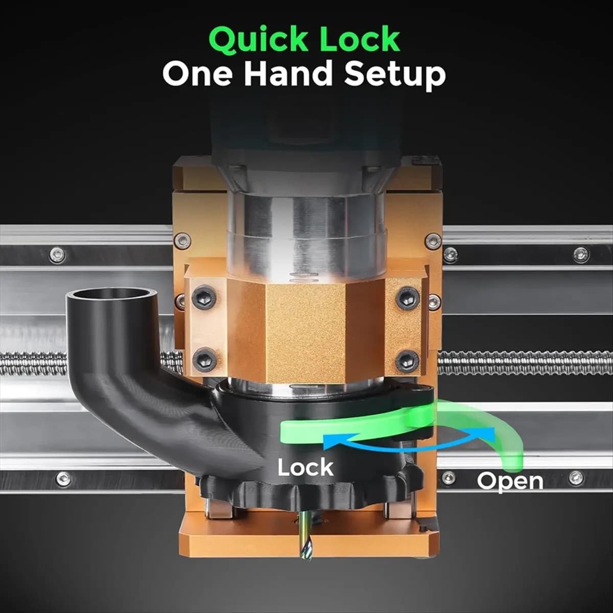 ABFW Spazzola antipolvere da 65mm e 69mm di diametro per macchina CNC Router, compatibile, con doppia lunghezza della spazzola, diametro del tubo 38mm (1.5 pollici)