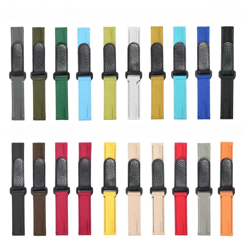 Nylon Velcro 20mm Watchband Daytona sub rolex watchband Seiko Strap CASIO Tissot Watch Chain Accessories Apple Watch Strap