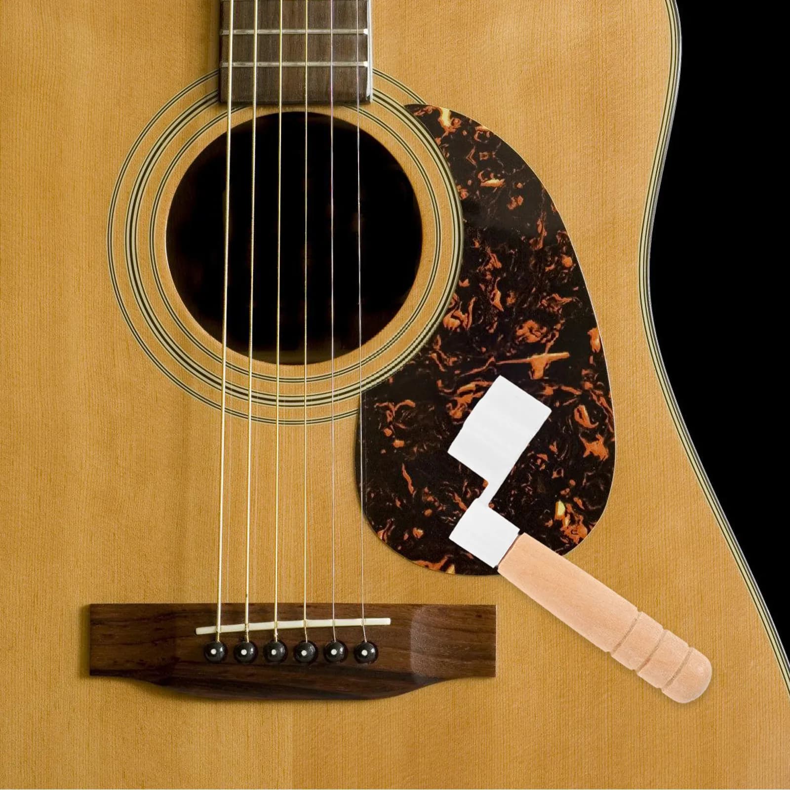 Avvolgicorde Professionale con Manico in Legno per Chitarra, Strumento per Cambio Corde Compatibile con Chitarra Acustica, Elettrica e Ukulele, Leggero