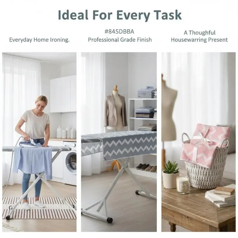 Thickened Fabric Ironing Board Cover 2mm Durable Heavy Duty Heat Resistant Pad for Home Use Laundry