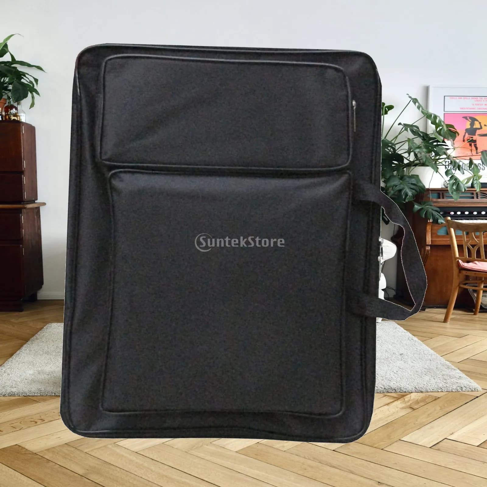 Art Supply Bag for Travel Drawing Kit Canvas Portfolio Case with Shoulder Strap for Sketchbook Artboard Paint Brushes