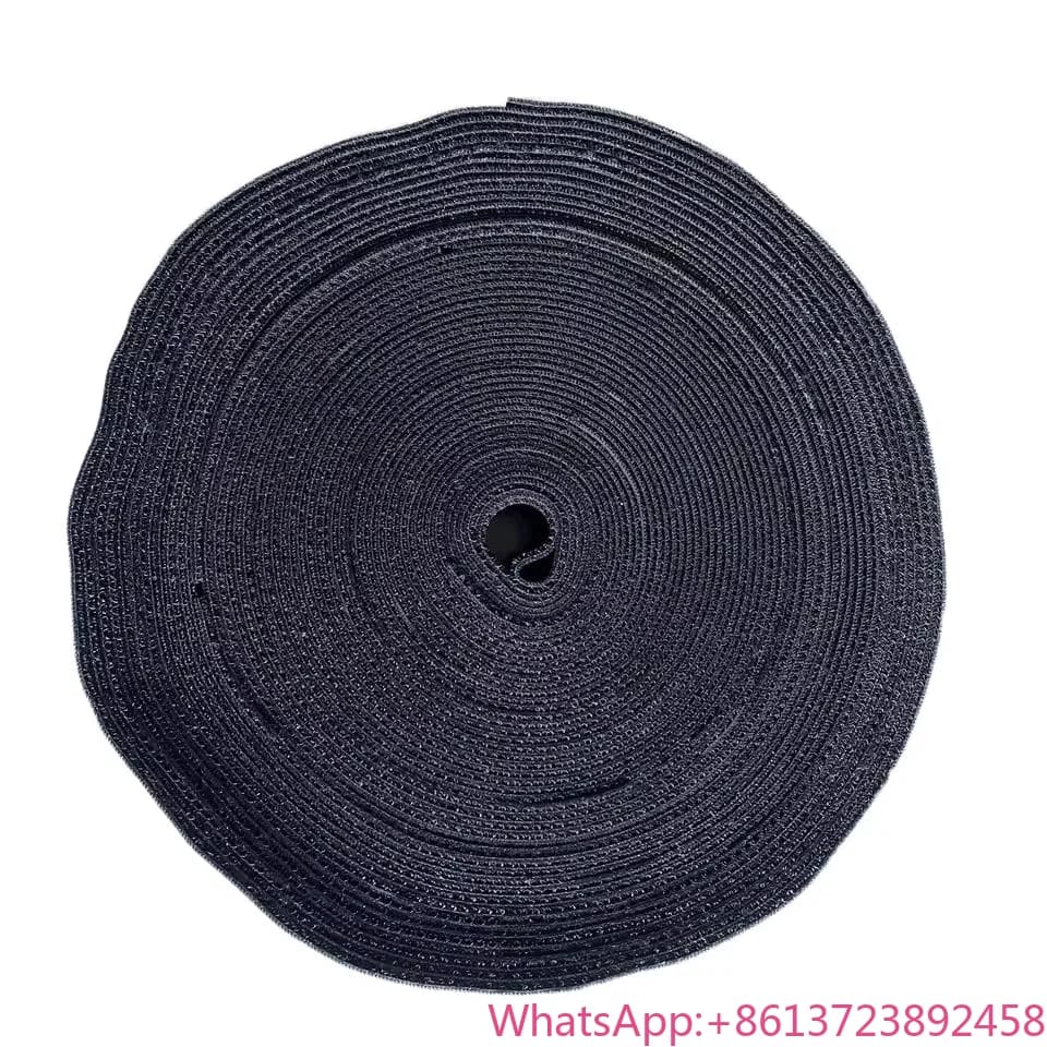 Cinghie in Velcro Ortopediche di Varie Dimensioni e Colori, Lunghezza Personalizzabile, Rotolo di Fascette Elastiche in Nylon e Poliestere con Gancio e Anello, Cinghia in Velluto