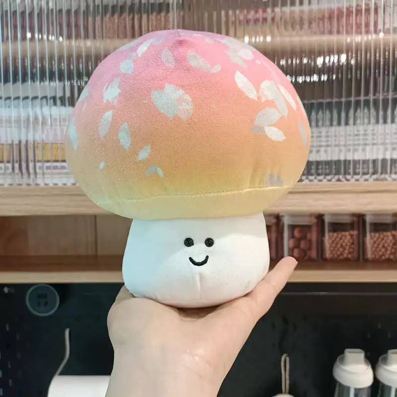 20 centimetri Nuovo Simulato Fungo Bambola con Emozioni Peluche Del Fumetto Del Pendente Cuscino Anime Carino Regalo Di Compleanno Per Bambini Divertente bambola