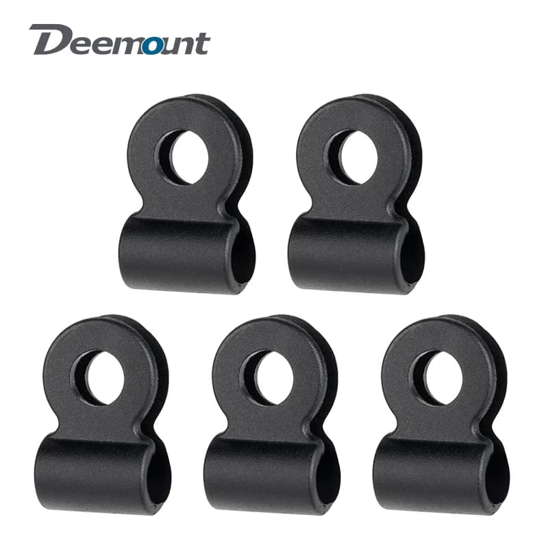 Deemount Bicycle Single Hole Fixed Buckle Cable Clip Durable Plastic Guide for Brake Shift Housing and Secure Wire Management