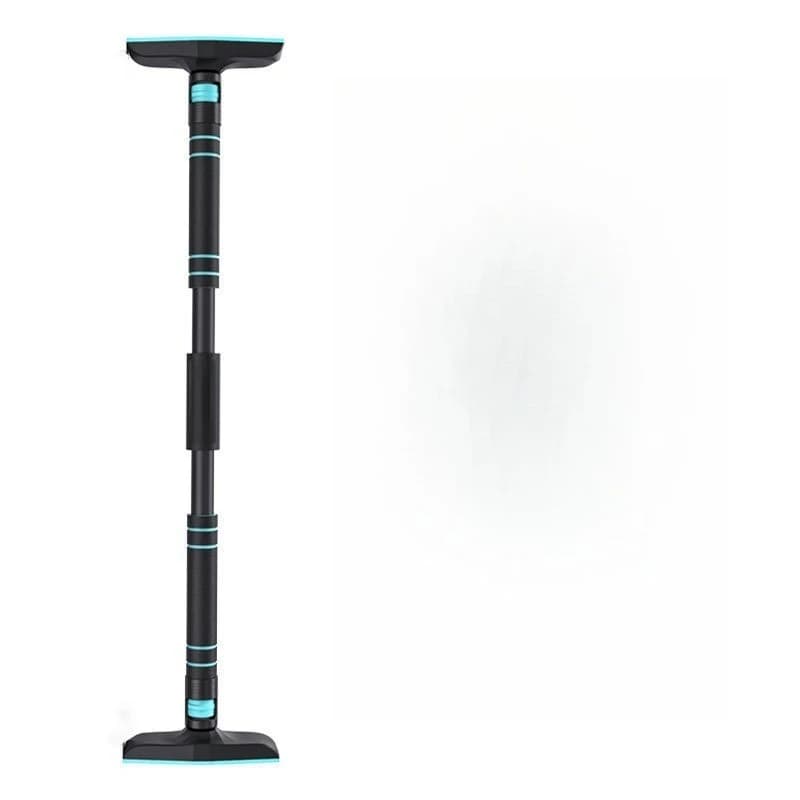 Horizontal bar, fitness equipment for single bar extension for domestic internal extraction on door without drilling holes