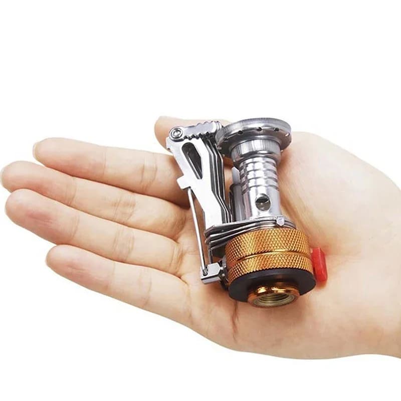 Portable Gas Stove for Camping, Camping Accessories, Picnic Stove in Ultra Light Aluminum Alloy, Survival Stove