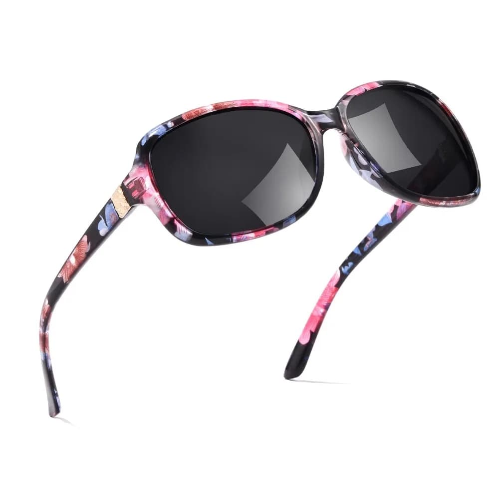 Occhiali da sole polarizzati Coolear da donna | Occhiali da Sole Vintage Quadrati con Protezione UV400 | Occhiali da sole avvolgenti da donna