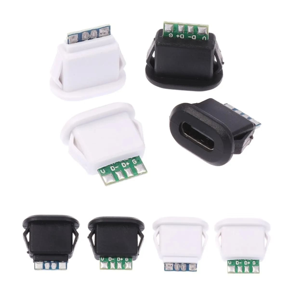 1PC USB Connettore Impermeabile Tipo-C Spina di Coda Connettore di Interfaccia 5A 20V Ad Alta Corrente di Ricarica Veloce Martinetti Porta USB-C Spina del Caricatore