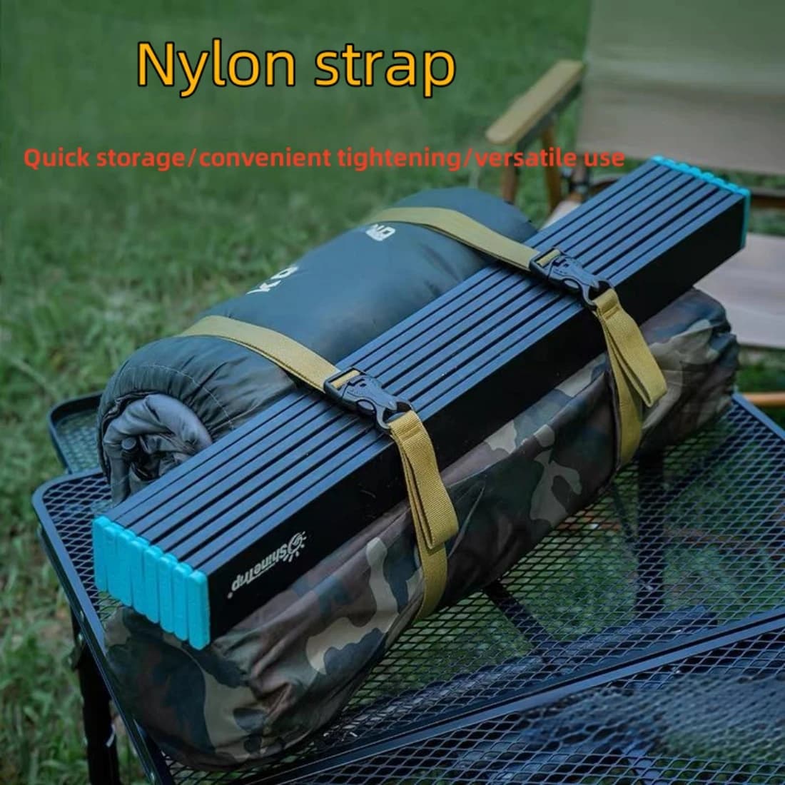 Cintura legata da viaggio da 135 cm Cravatta da carico in nylon resistente Cinghie multifunzionali Cintura per ciglia per bagagli Attrezzi da campeggio da viaggio all'aperto