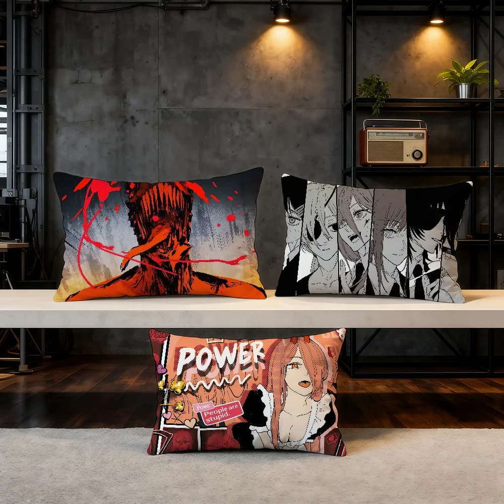 Hot Comics C-Chainsaw M-Man pillow lining Hit Product Home Living room sofa Soft decorative cushion cover on two sides