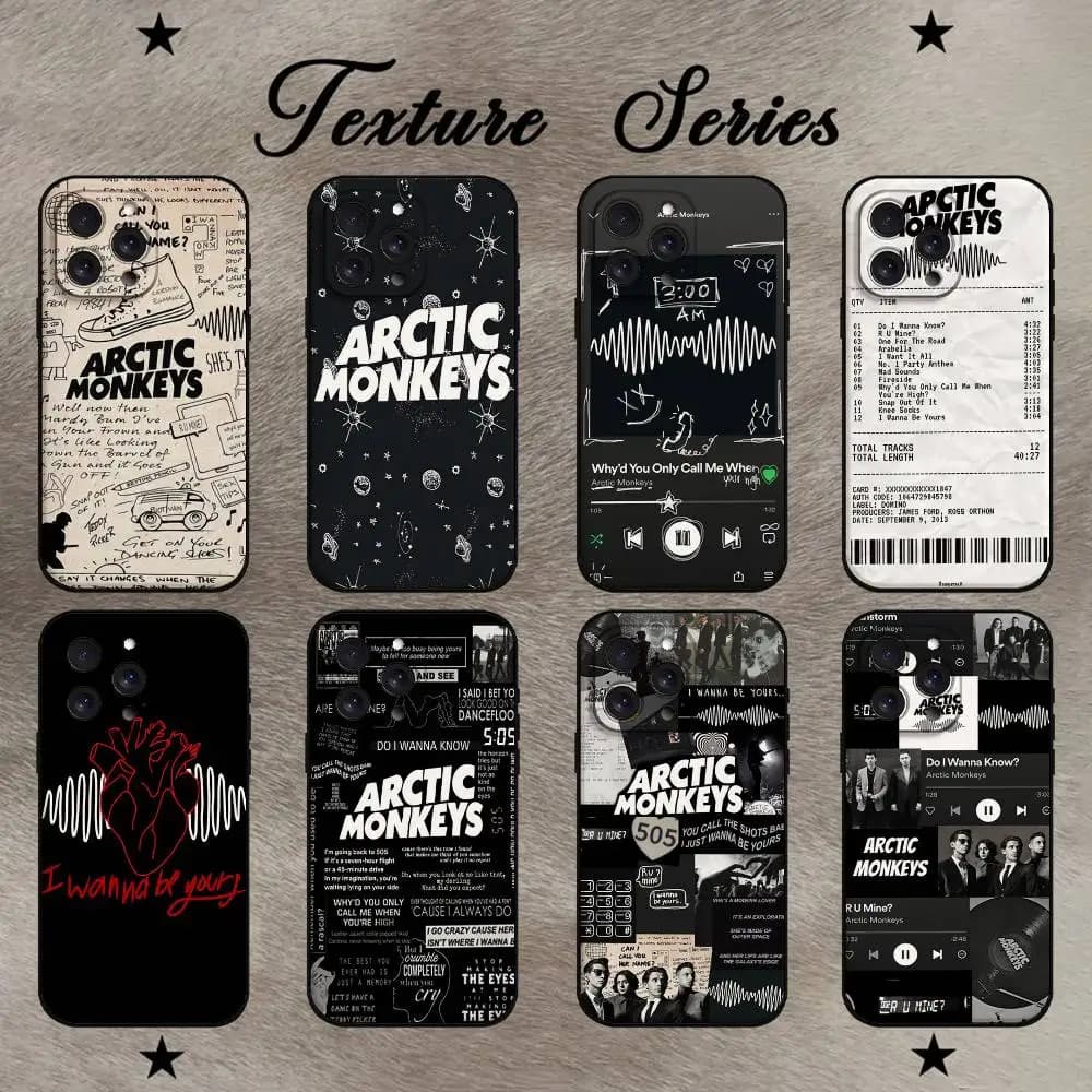 Cover per telefono Arctic M-Monkeys per iPhone 17 16 15 14 13 12 11 PRO MAX PLUS Mini in TPU morbido e delicato sulla pelle