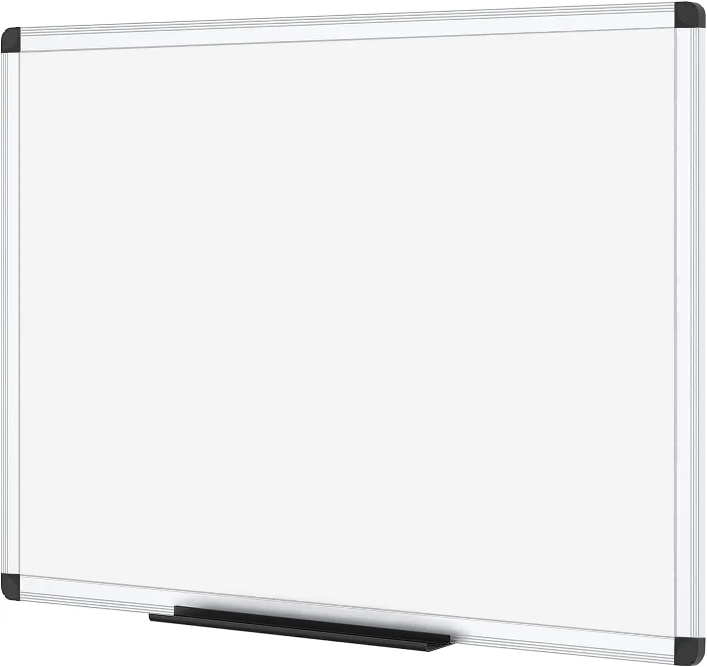 Lavagna magnetica cancellabile a secco grande 48x36 pollici con telaio in alluminio per ufficio, casa, scuola