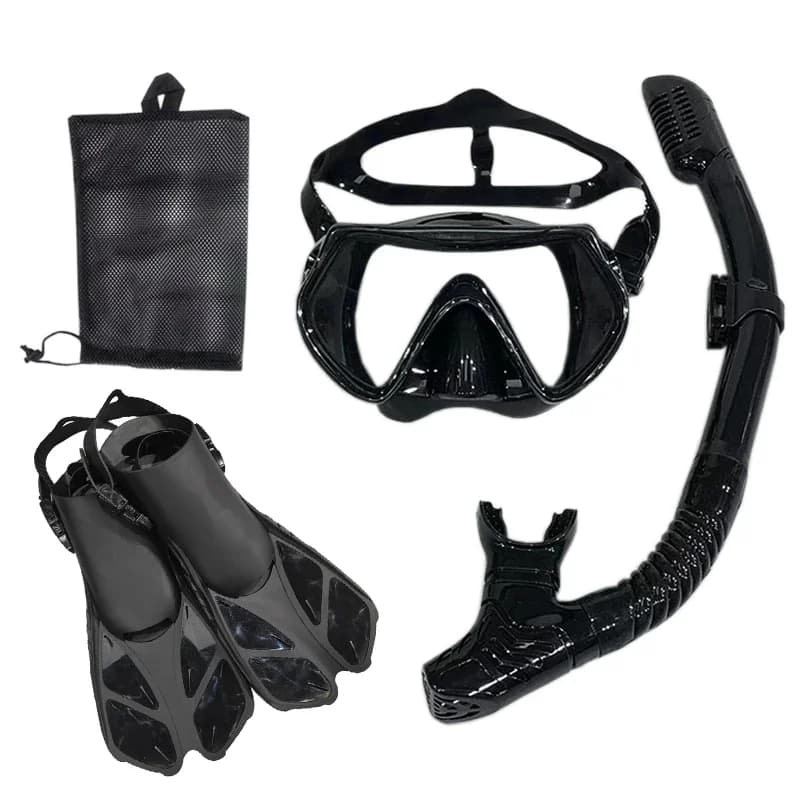 Snorkeling diving mask and glasses Set of unisex diving tubes for adults