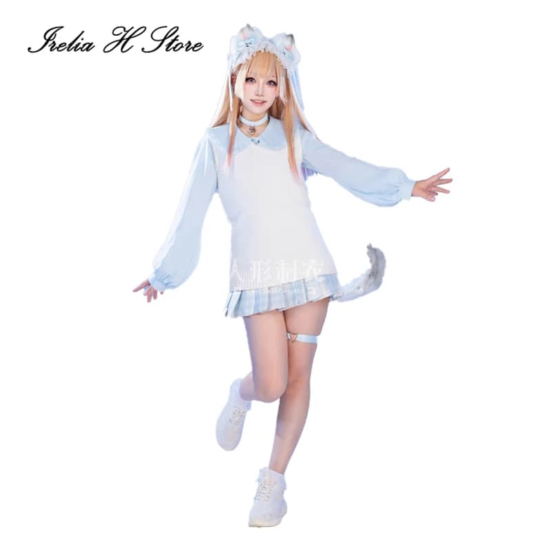 Irelia H Anime Kitagawa Marin From My Dress-Up Darling Cosplay Costume Kitagawa Marin Siamese Cat pajamas Dress