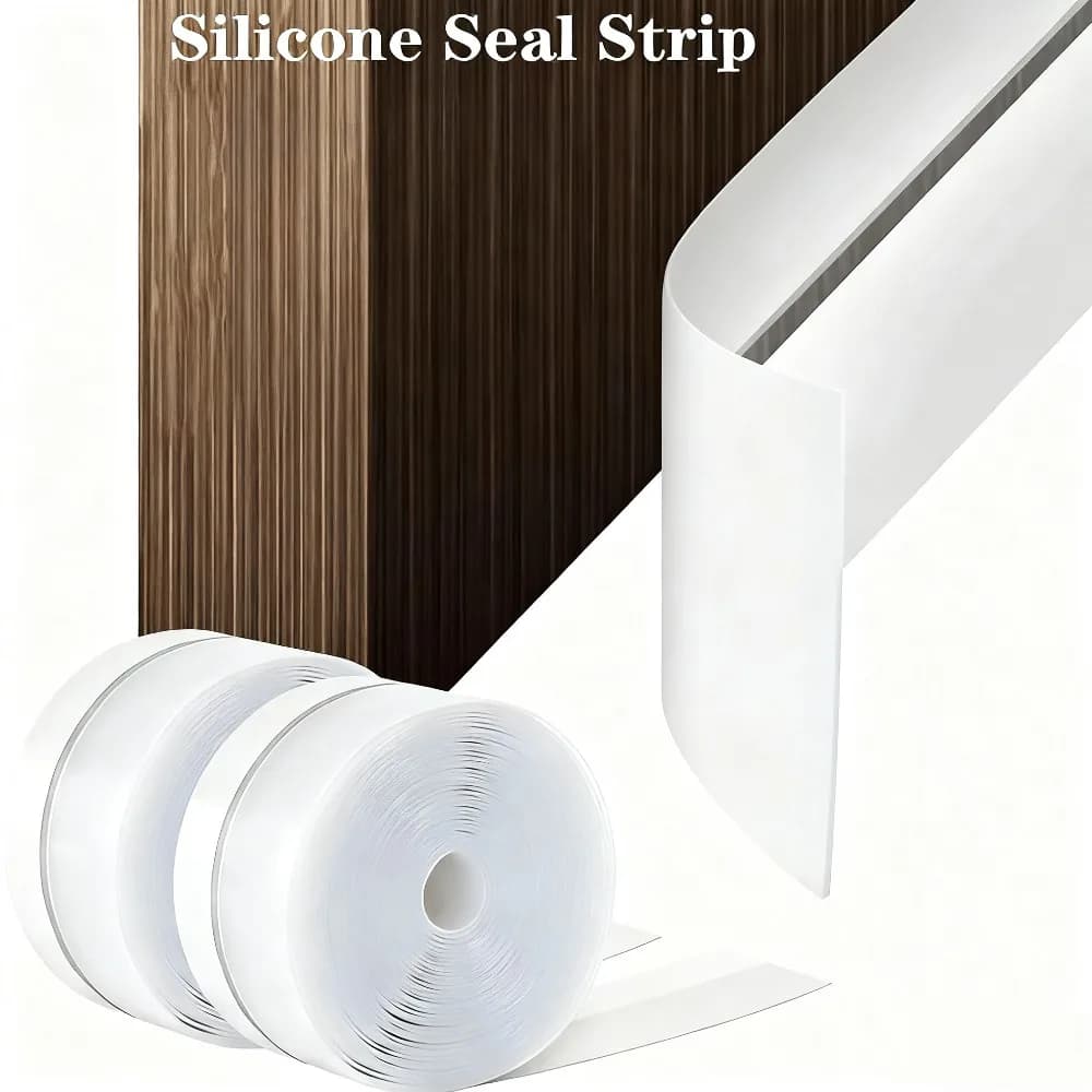 Guarnizione in silicone per insetti, antipolvere, autoadesiva, per porta inferiore, spazzata, gomma, nastro antivento, guarnizione per finestre