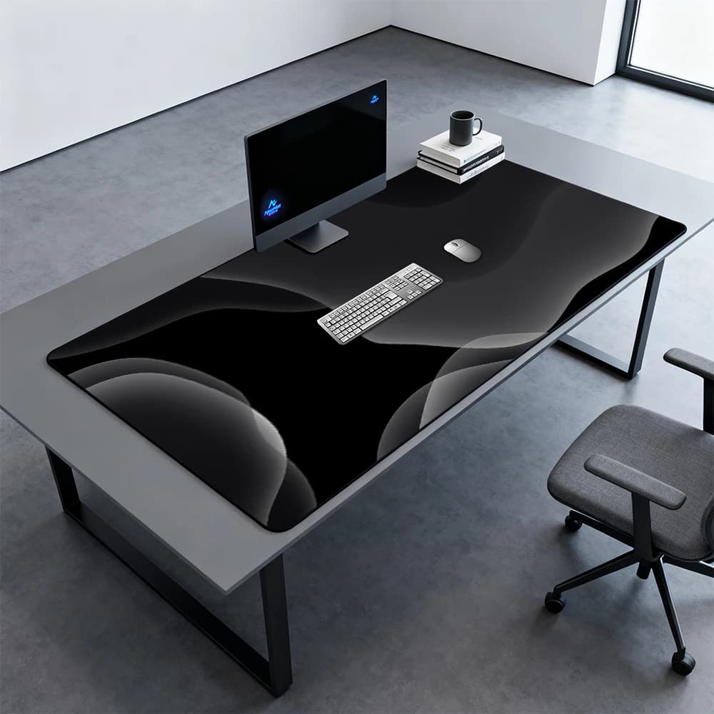 Tappeto da gioco Tappetini accessori per ufficio neri Tappetino in gomma 180x90 Decorazioni per ufficio Tappetino per mouse enorme Tappetino per mouse 1200x600x5mm Molto grande 1600x600