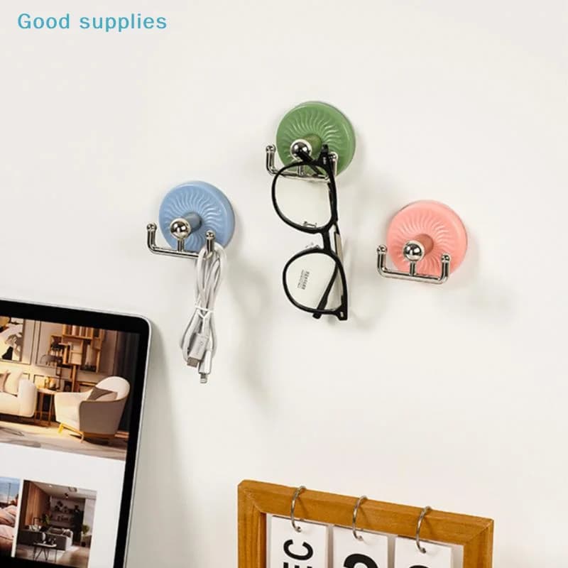 Ganci a ventosa resistenti multiuso salvaspazio, appendiabiti da parete senza foratura per bagno, cucina, vestiti e asciugamani