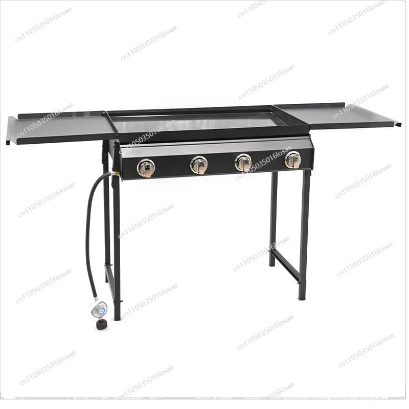Stufa a gas pieghevole a quattro teste Stufa a gas portatile per esterni Griglia per barbecue a gas