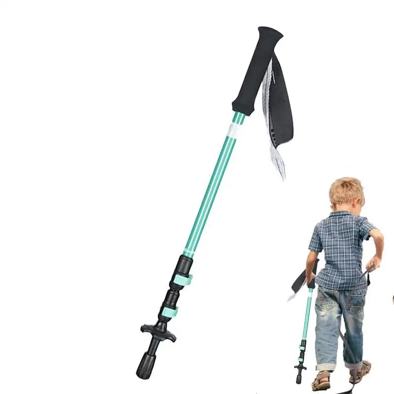 Children's trekking poles Children's telescopic trekking poles EVA handles Adjustable aluminum alloy trekking poles for children's and girls' excursions