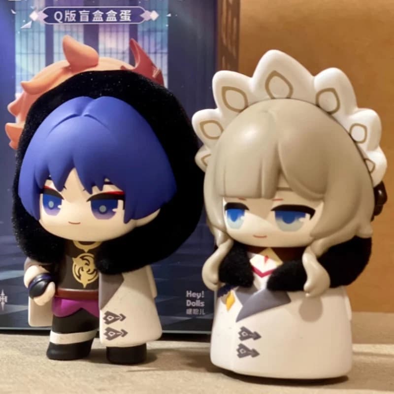100% autentico Genshin Impact Fools Executive Series Q Blind Box Egg Balladeer Wanderer Carino Q Figurine Giocattoli di compleanno Ragazza Regalo
