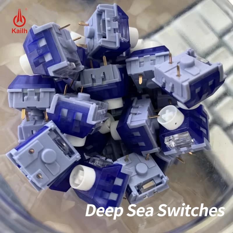 Kailh Box Interruttore per tastiera Deep Sea Interruttori per tastiera meccanica personalizzati lineari silenziosi fai-da-te compatibili Cherry MX SMD 3 pin GK61