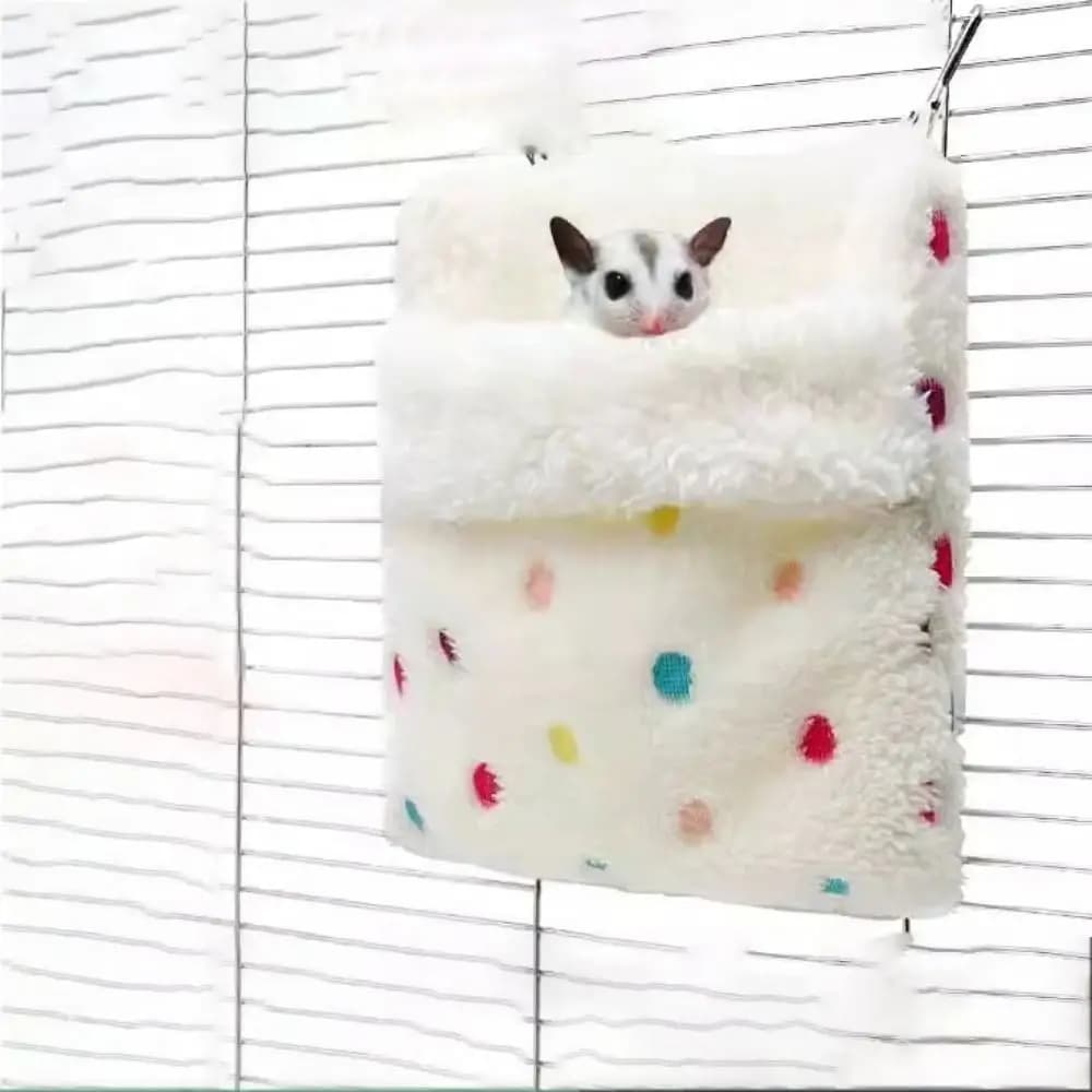 Pet-friendly shackle with star pattern, soft and comfortable, hamster plush hammock, rocking bag, rat hot sleeping bag