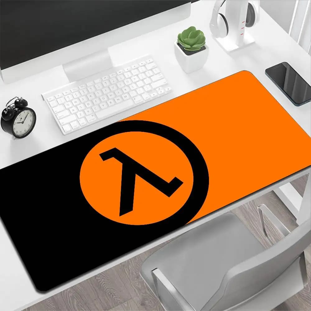 Half Life Large Mouse Pad Gaming Mouse Pad PC Gamer Computer Mouse Mat Big Mousepad Silicone Carpet Keyboard Desk Mat Mause Pad