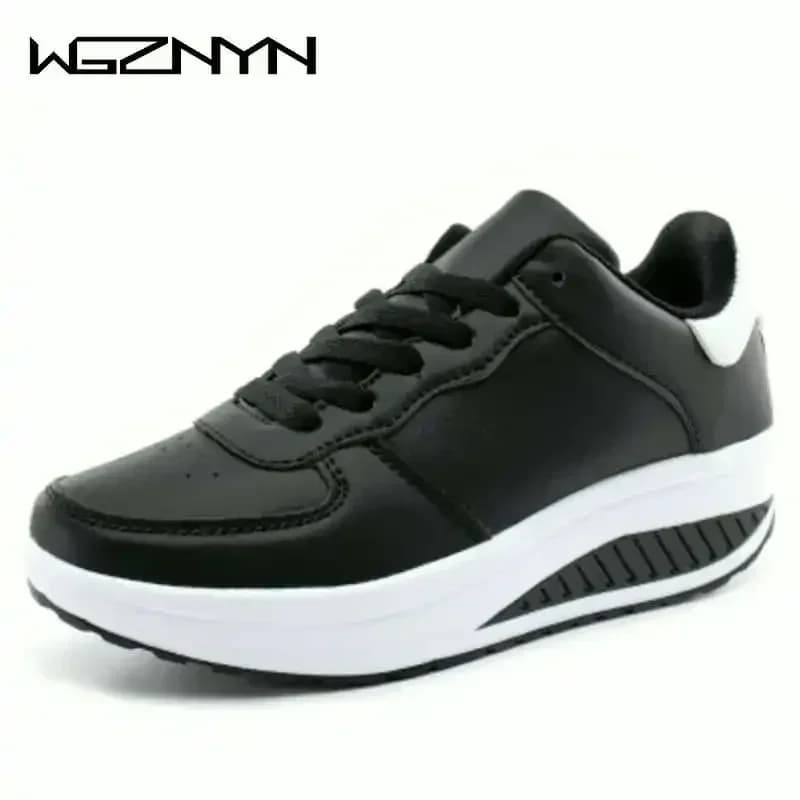 2026 NUOVE scarpe da ginnastica da donna zeppe impermeabili traspiranti piattaforma scarpe vulcanizzate scarpe da ginnastica da donna scarpe Casual in pelle Tenis Feminino