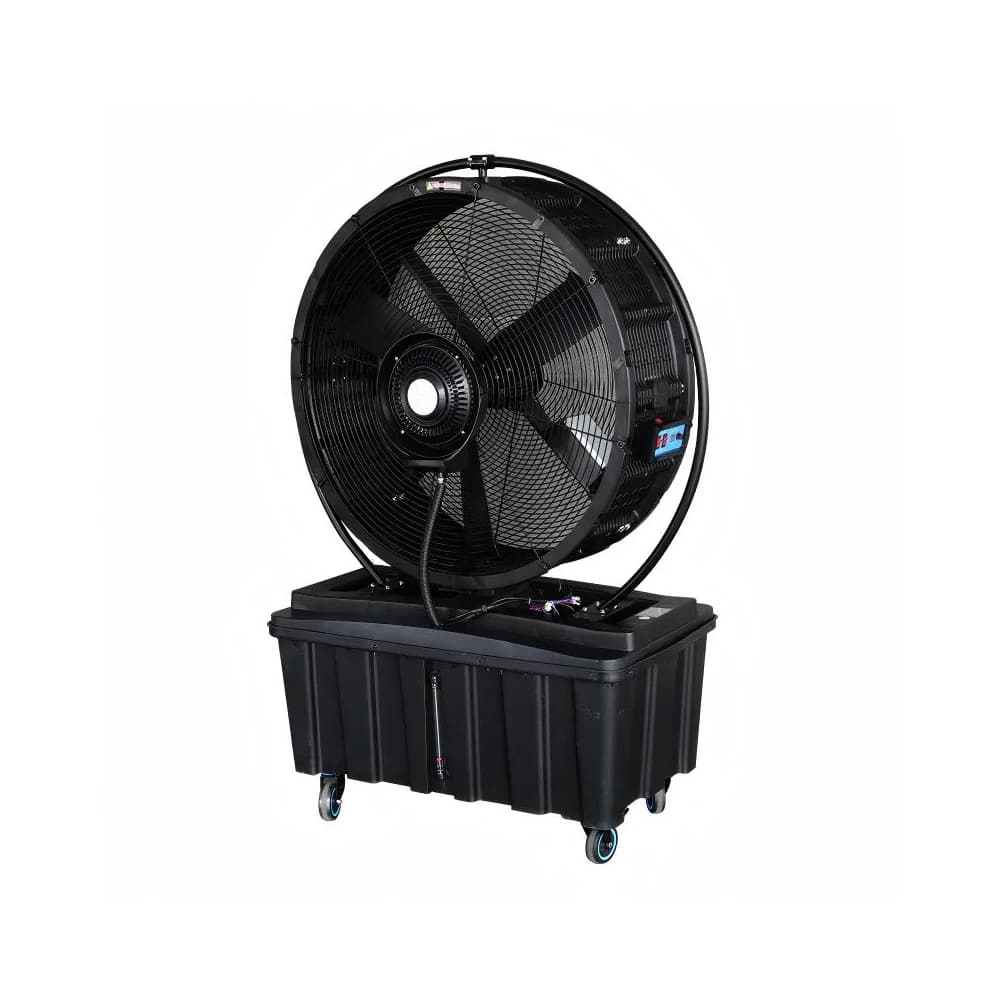 LONGWELL Ventilatori di nebulizzazione mobili industriali e commerciali Umidificazione esterna Nebulizzazione d'acqua Raffreddamento Ventilatori elettrici con serbatoio dell'acqua