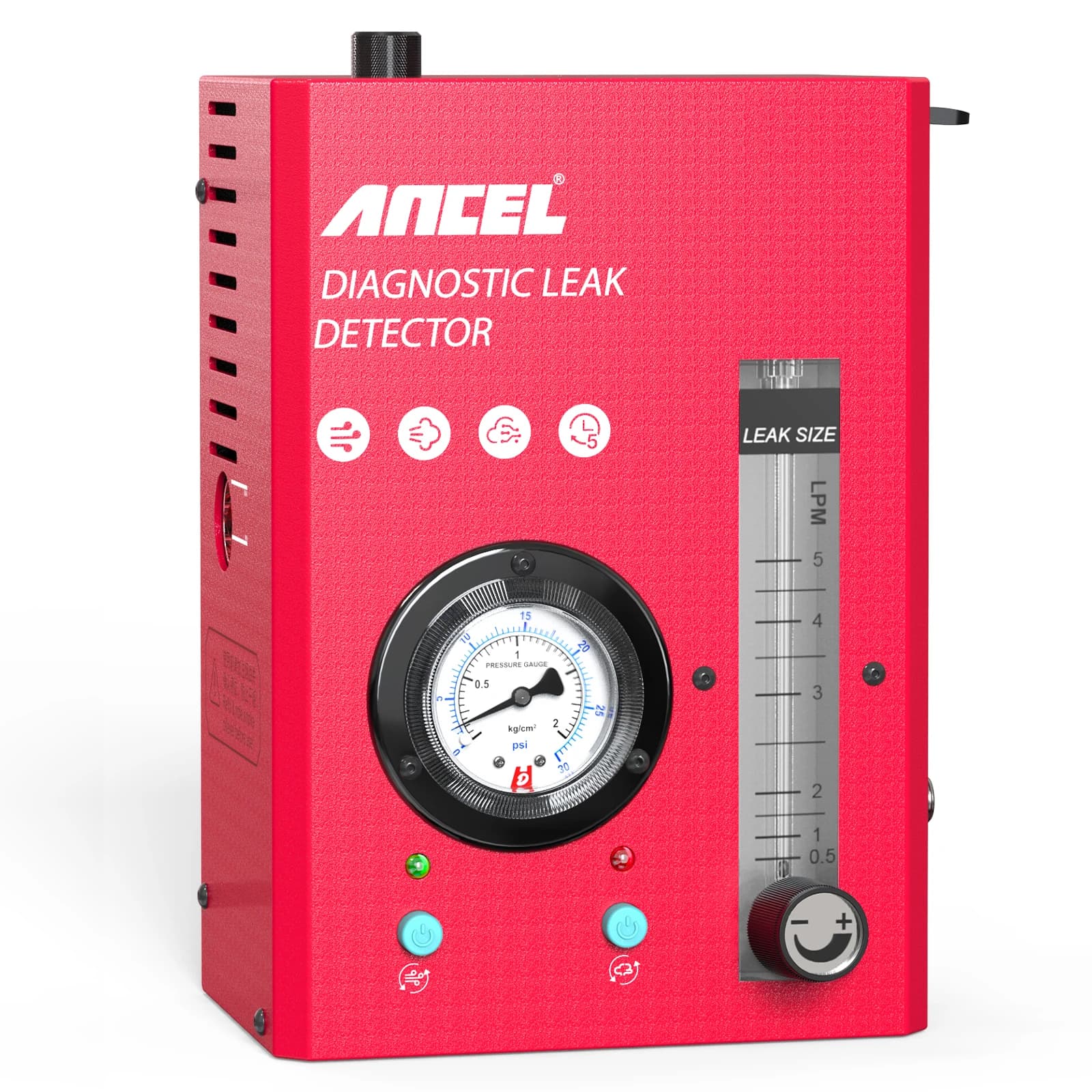 S3000 Rilevatore automatico di perdite di fumo Turbo 12V EVAP Analizzatore di localizzazione di perdite di tubi Strumento diagnostico per generatore di perdite di vuoto automobilistico