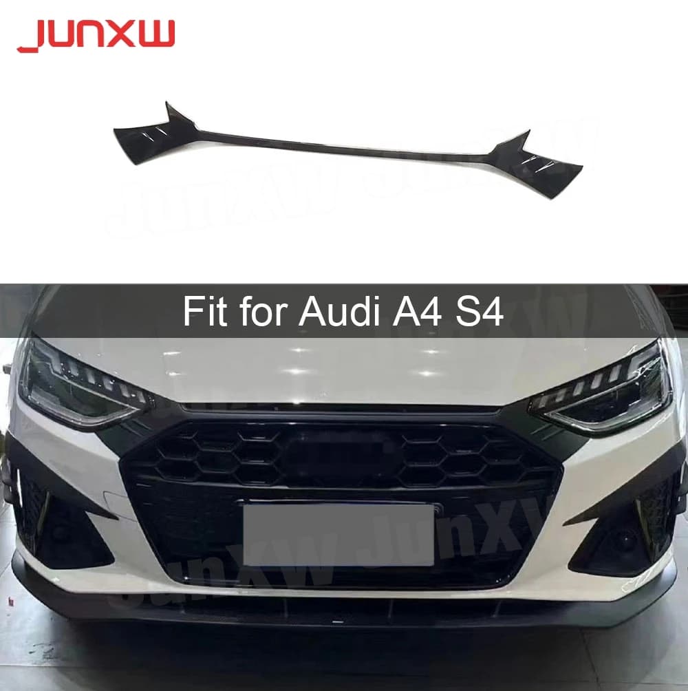 Striscia diffusore anteriore per auto in materiale ABS per Audi A4 S4 2020-2024 Non standard A Style Paraurti anteriore Labbro Trim Accessori decorativi