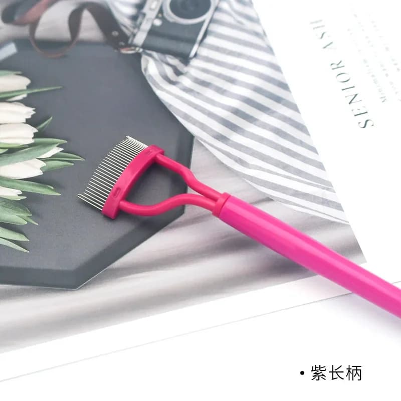 Foldable Folding Metal Hair Separator for Eyelashes Brush Mascara Brake Cosmetic Tool for Beauty Makeup