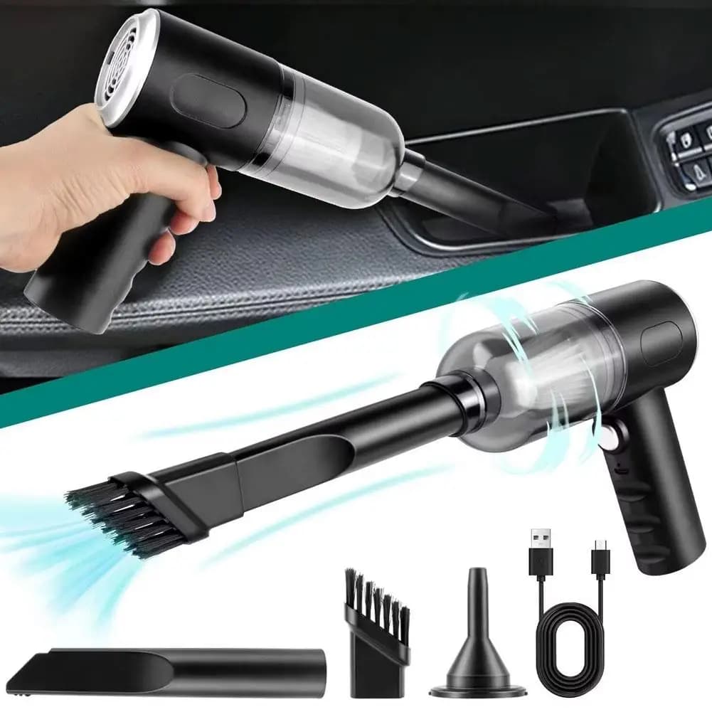 Aspirapolvere per auto portatile Wireless 5500Pa Forte aspirapolvere 120W Potente macchina per la pulizia del motore Apparecchio per spolverare