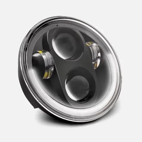 Fari LED Auto Aggiornati da 5,75 Pollici, Alta Potenza, Rotondi, Impermeabili per Jeep, Wrangler, Land Rover