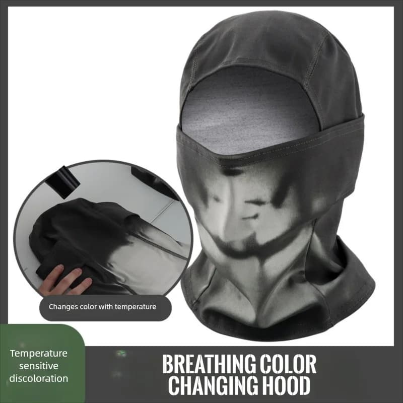 Copricapo termosensibile che cambia colore per ciclismo all'aperto, copricapo alla moda con colore sfumato, maschera termosensibile, transfrontaliero