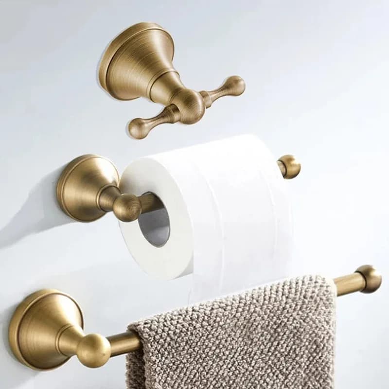 Antico portasciugamani da bagno porta carta ganci per accappatoio portasciugamani da bagno in rame portasciugamani da parete portasciugamani portasciugamani