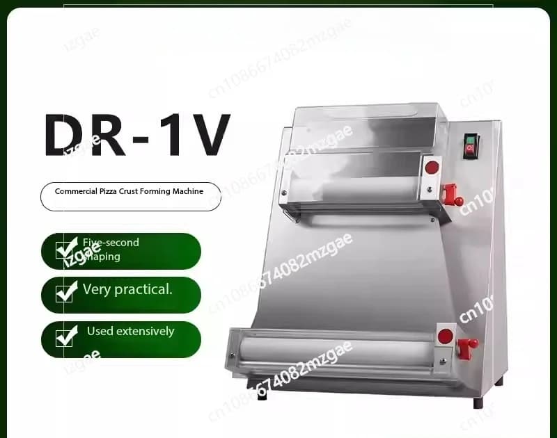 Pressa per impasto commerciale da 40 cm Macchina per pressa per impasto elettrica automatica per pizza da forno Macchina per pasta elettrica