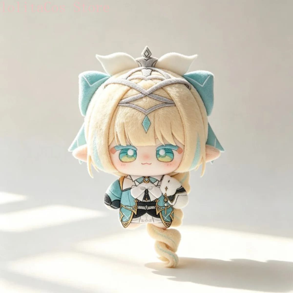 10cm Genshin Impact Vesna Kawaii Plush Doll Anime Stuffed Toy Keychain Fluffy Pendant Mascot Cotton Figure Birthday Gift Xmas