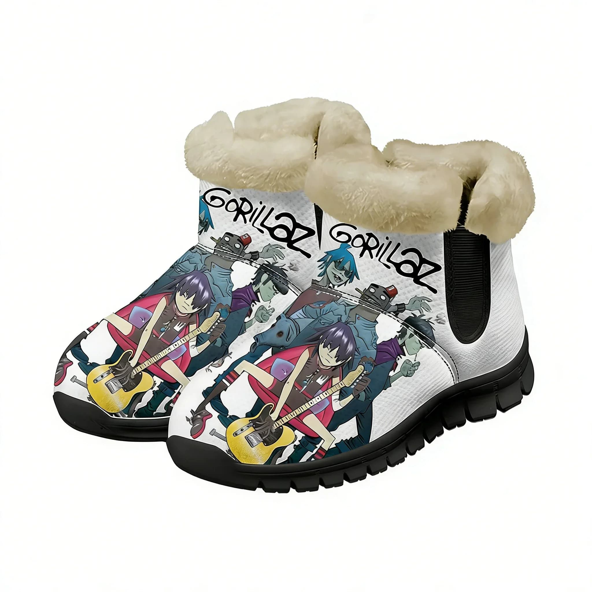 Gorillaz Rock Band ChakaKhan Snow Boots Mens Womens Teenager Shoes Keep Warm Casual Lightweight Couple Sports Custom Sneakers