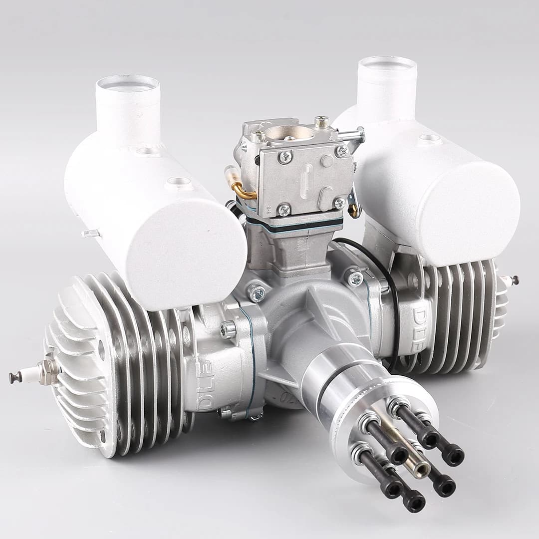 DLE170 170CC Two Stroke Twin Cylinder Gas Engine With 180W Generation System For RC Drone Fixed Wing Model