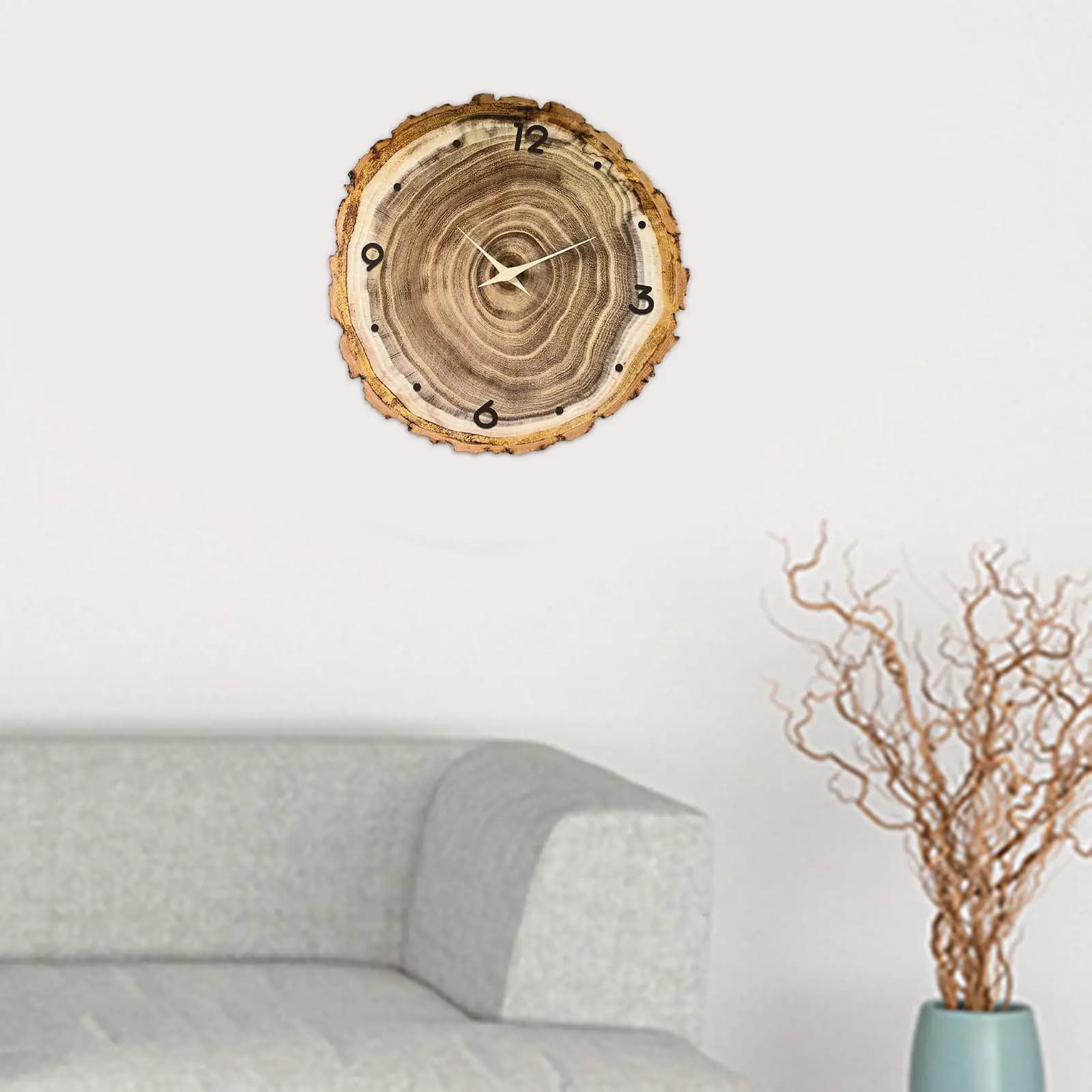 Orologio da Parete Rotondo Elegante con Meccanismo Silenzioso, Design Moderno per Soggiorno, Camera da Letto e Spazi Interni