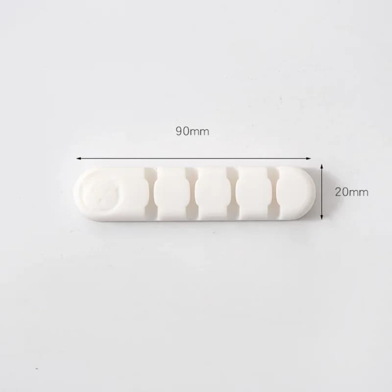 Kit organizer per cavi mobile Organizzatore fisso per la gestione dei cavi da tavolo Organizzatore in silicone Fissatore per cavi per cuffie Strumento per cavi con clip